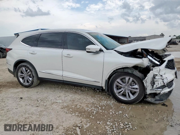 2022 Acura MDX with VIN 5J8YD9H3XNL004090, listed as a Copart auction lot 60478025 with 45,041 mi miles and Salvage title. Bid and sale history available at DreamBid. Image 4.