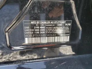 2008 Mercedes-Benz E 350 Luxury z VIN WDBUF56X68B340642, wystawiony jako Copart lot #54210275 z przebiegiem Nie podano mil oraz Szkoda całkowita • Salvage title. Historia ofert i sprzedaży dostępna na DreamBid. Obrazek 12.