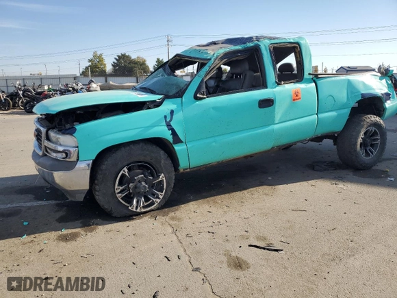 1999 GMC New Sierra 1500 SLE with VIN 2GTEK19T4X1544857, listed as a Copart auction lot 75960104 with 0 mi miles and Salvage Title. Bid and sale history available at carsss.com. Image 1.