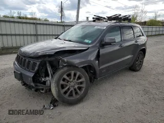 2016 Jeep Grand Cherokee Limited 75th Anniversary with VIN 1C4RJFBG4GC489464, listed as a Copart auction lot 55278935 with 176,572 mi miles and Salvage Title. Bid and sale history available at DreamBid. Image 1.
