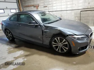 2015 BMW 2 Series 228i xDrive with VIN WBA1F7C57FVX95561, listed as a Copart auction lot 82204114 with 45,654 mi miles and Salvage Title. Bid and sale history available at carsss.com. Image 4.