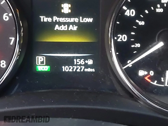 2017 Nissan Rogue SV with VIN 5N1AT2MV8HC825481, listed as a IAAI auction lot 41242184 with 102,727 mi miles. Bid and sale history available at carsss.com. Image 7.