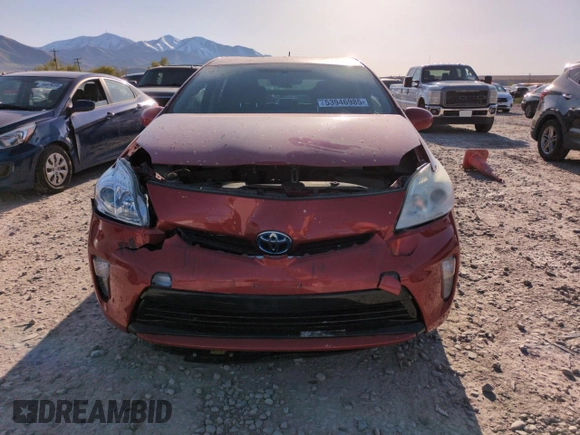 2013 Toyota Prius One with VIN JTDKN3DUXD0341856, listed as a Copart auction lot 53946985 with 123,059 mi miles and Salvage Title. Bid and sale history available at DreamBid. Image 5.