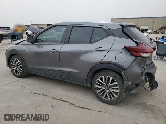 2021 Nissan Kicks SV with VIN 3N1CP5CV2ML495312, listed as a Copart auction lot 48202875 with 57,756 mi miles and Salvage Title. Bid and sale history available at carsss.com. Image 2.