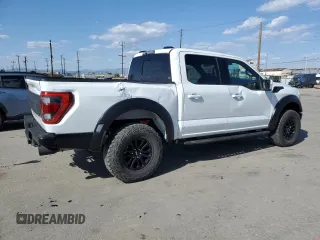 2024 Ford F-150 Raptor with VIN 1FTFW1RG1RFA22551, listed as a Copart auction lot 51982195 with 5,473 mi miles and Salvage Title. Bid and sale history available at DreamBid. Image 3.