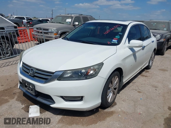 2013 Honda Accord Sdn EX-L with VIN 1HGCR2F8XDA218802, listed as a IAAI auction lot 42036529 with 169,866 mi miles. Bid and sale history available at carsss.com. Image 2.