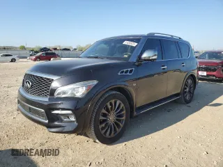 2015 Infiniti QX80 z VIN JN8AZ2NE8F9082353, wystawiony jako Copart lot #51636525 z przebiegiem 176 341 mil mil oraz Szkoda całkowita • Salvage title. Historia ofert i sprzedaży dostępna na DreamBid. Obrazek 1.