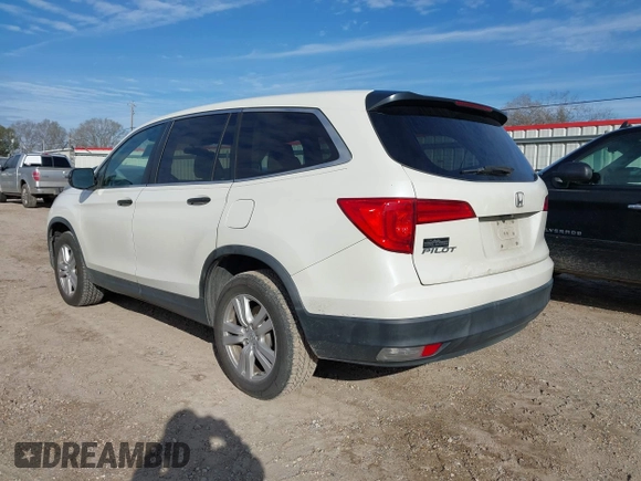 2016 Honda Pilot LX with VIN 5FNYF5H16GB033964, listed as a IAAI auction lot 41607930 with 168,137 mi miles and . Bid and sale history available at DreamBid. Image 3.