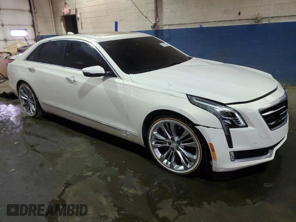 2017 Cadillac CT6 Luxury AWD with VIN 1G6KD5RS7HU145073, listed as a Copart auction lot 51009295 with 74,487 mi miles and Salvage title. Bid and sale history available at DreamBid. Image 4.