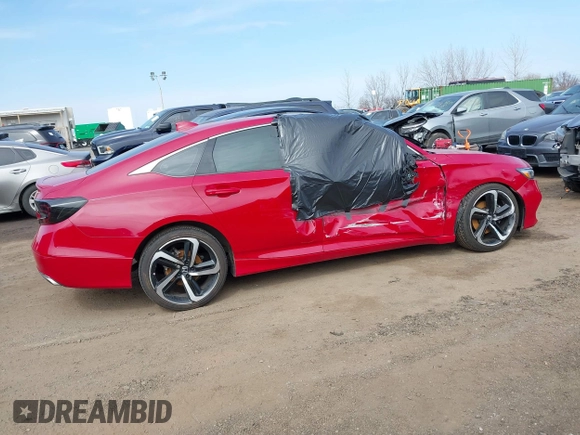 2018 Honda Accord Sedan Sport 1.5T with VIN 1HGCV1F32JA182674, listed as a IAAI auction lot 41788258 with 71,702 mi miles. Bid and sale history available at carsss.com. Image 13.