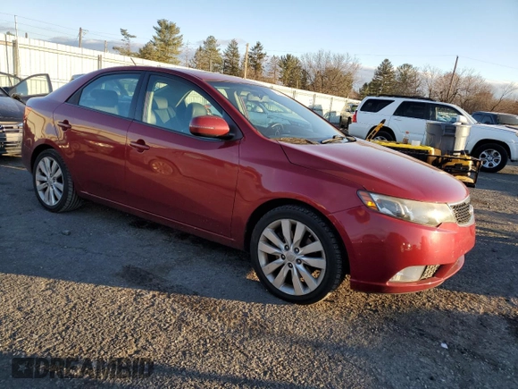 2011 Kia Forte SX with VIN KNAFW4A34B5376907, listed as a Copart auction lot 83527864 with 192,606 mi miles and Salvage Title. Bid and sale history available at carsss.com. Image 4.
