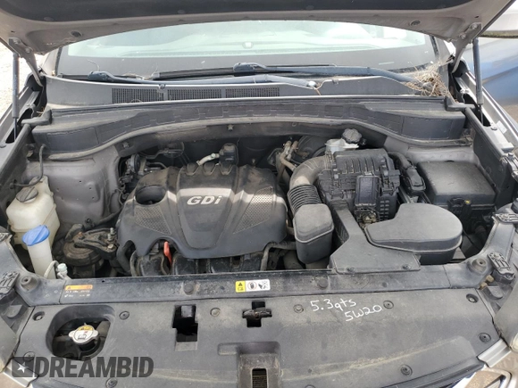 2014 Hyundai Santa Fe with VIN 5XYZU3LB5EG125541, listed as a Copart auction lot 58179995 with 162,801 mi miles and Clean title. Bid and sale history available at DreamBid. Image 12.