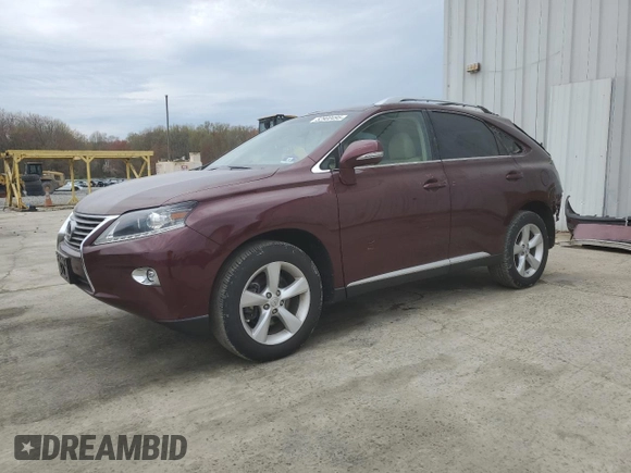 2015 Lexus RX 350 with VIN 2T2BK1BA1FC295585, listed as a Copart auction lot 52900495 with 78,037 mi miles and Salvage Title. Bid and sale history available at DreamBid. Image 1.