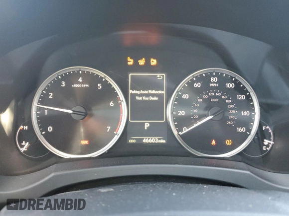 2022 Lexus IS with VIN JTHDA1D25N5119803, listed as a Copart auction lot 41886005 with 46,603 mi miles and Salvage Title. Bid and sale history available at carsss.com. Image 9.