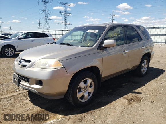 2006 Acura MDX with VIN 2HNYD18256H510183, listed as a Copart auction lot 43078941 with 0 mi miles and Salvage Title. Bid and sale history available at carsss.com. Image 2.