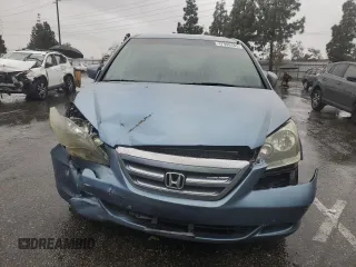 2005 Honda Odyssey EX with VIN 5FNRL384X5B047682, listed as a Copart auction lot 47988485 with 201,593 mi miles and Salvage Title. Bid and sale history available at carsss.com. Image 5.