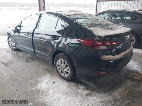 2020 Hyundai Elantra SE with VIN KMHD74LF8LU965041, listed as a IAAI auction lot 41370685 with 48,128 mi miles. Bid and sale history available at carsss.com. Image 3.
