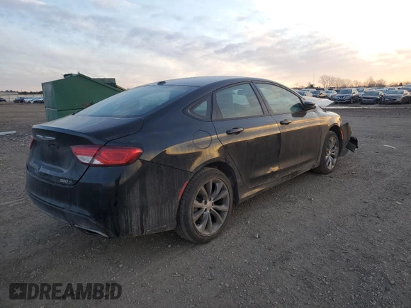 2015 Chrysler 200 S with VIN 1C3CCCBB9FN626490, listed as a Copart auction lot 42451235 with 107,035 mi miles and Salvage Title. Bid and sale history available at carsss.com. Image 3.