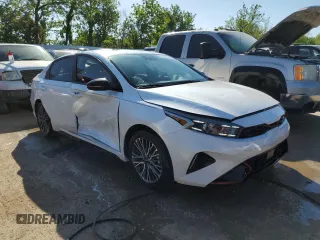 2023 Kia Forte GT-Line with VIN 3KPF54ADXPE616794, listed as a Copart auction lot 54638594 with 20,727 mi miles and Salvage Title. Bid and sale history available at carsss.com. Image 4.