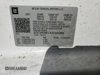 2018 Chevrolet Silverado 1500 LT with VIN 1GCVKRECXJZ221951, listed as a Copart auction lot 52294935 with 102,620 mi miles and Salvage Title. Bid and sale history available at DreamBid. Image 14.