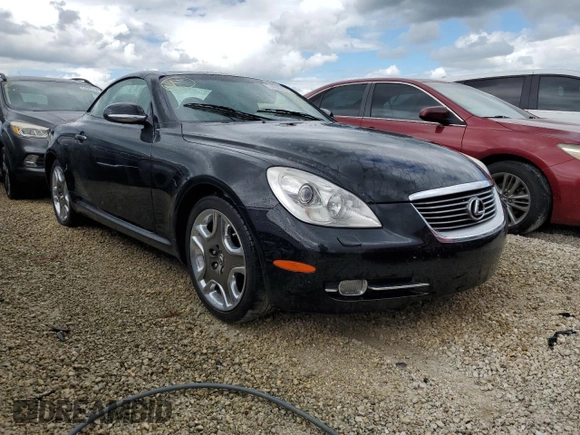 2006 Lexus SC 430 with VIN JTHFN48Y869009349, listed as a Copart auction lot 74505074 with Not Provided miles and Non Repairable. Bid and sale history available at DreamBid. Image 4.