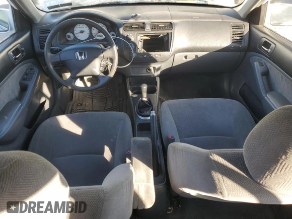 2002 Honda Civic LX with VIN 2HGES15572H586397, listed as a Copart auction lot 87985645 with 237,916 mi miles and Salvage Title. Bid and sale history available at DreamBid. Image 8.