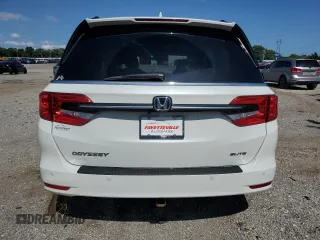 2022 Honda Odyssey Elite with VIN 5FNRL6H91NB022604, listed as a Copart auction lot 60165615 with 51,557 mi miles and Salvage title. Bid and sale history available at DreamBid. Image 6.