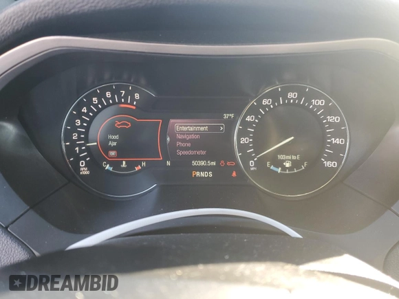 2019 Lincoln MKZ Reserve I with VIN 3LN6L5D91KR633743, listed as a Copart auction lot 88626195 with 50,390 mi miles and Salvage Title. Bid and sale history available at DreamBid. Image 9.