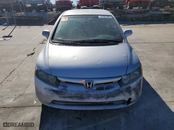 2007 Honda Civic Sdn LX with VIN 1HGFA16507L111352, listed as a Copart auction lot 41507465 with 157,570 mi miles and Salvage Title. Bid and sale history available at carsss.com. Image 5.