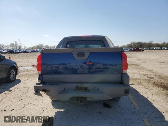 2002 Chevrolet Avalanche with VIN 3GNEK13TX2G250105, listed as a Copart auction lot 52038705 with 181,119 mi miles and Salvage Title. Bid and sale history available at carsss.com. Image 6.