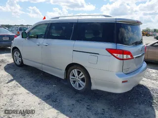 2012 Nissan Quest SL with VIN JN8AE2KP8C9050791, listed as a IAAI auction lot 42009295 with 172,366 mi miles. Bid and sale history available at carsss.com. Image 3.