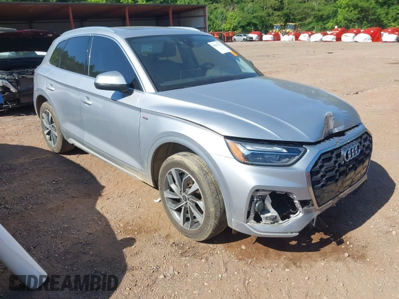 2022 Audi Q5 S line Premium Plus with VIN WA1EAAFY8N2075153, listed as a IAAI auction lot 42317317 with 67,230 mi miles and . Bid and sale history available at DreamBid. Image 1.