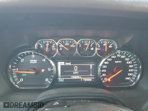 2015 Chevrolet Suburban LTZ with VIN 1GNSKKKC2FR634654, listed as a Copart auction lot 50337415 with 150,255 mi miles and Salvage Title. Bid and sale history available at DreamBid. Image 9.