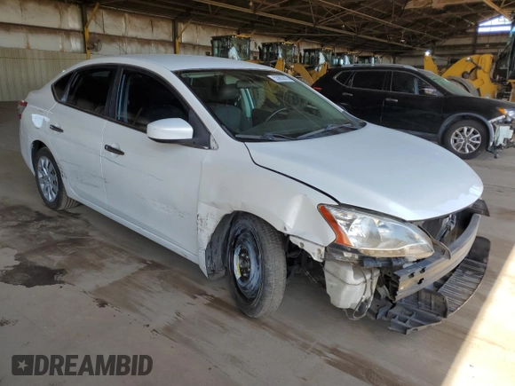 2015 Nissan Sentra SV with VIN 3N1AB7AP0FL690947, listed as a Copart auction lot 53983875 with 84,206 mi miles and Salvage Title. Bid and sale history available at DreamBid. Image 4.