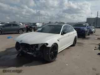 2020 BMW M5 Competition with VIN WBSJF0C08LB448907, listed as a IAAI auction lot 41433298 with 47,956 mi miles. Bid and sale history available at carsss.com. Image 2.
