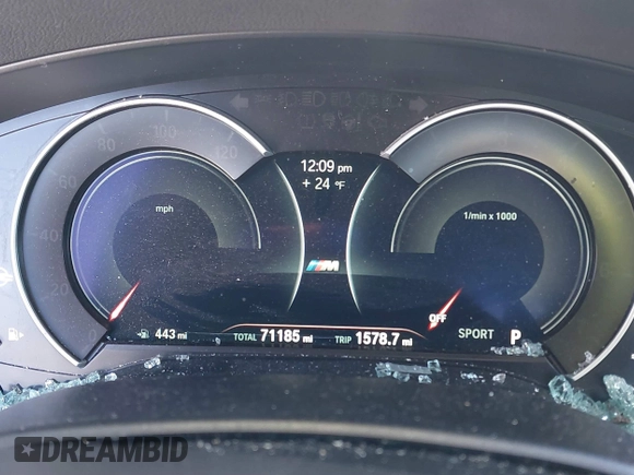 2019 BMW 5 Series 530i xDrive with VIN WBAJA7C50KWW05263, listed as a IAAI auction lot 41571583 with 71,185 mi miles and . Bid and sale history available at DreamBid. Image 7.