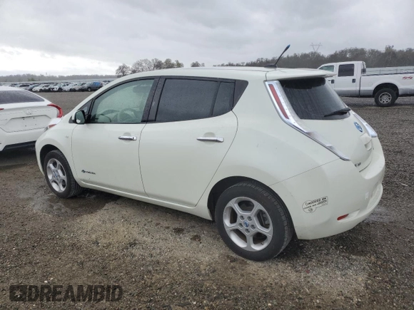 2011 Nissan LEAF SL-e with VIN JN1AZ0CPXBT004287, listed as a Copart auction lot 48035995 with 44,730 mi miles and Clean Title. Bid and sale history available at carsss.com. Image 2.