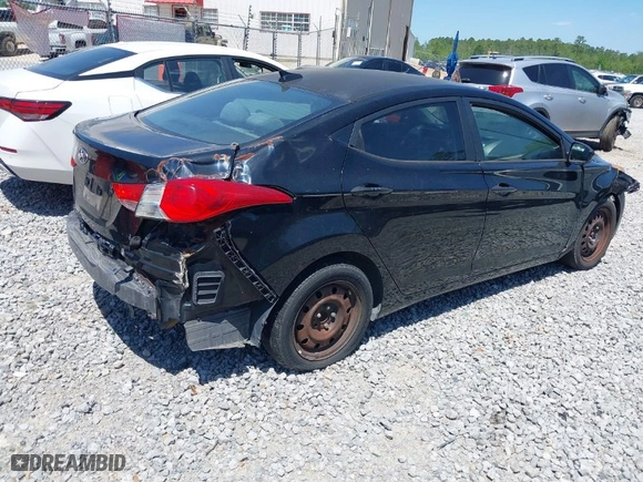 2012 Hyundai Elantra Limited with VIN 5NPDH4AE5CH069804, listed as a IAAI auction lot 42017607 with 185,209 mi miles. Bid and sale history available at carsss.com. Image 4.