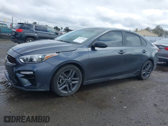 2021 Kia Forte GT-Line with VIN 3KPF34AD4ME268945, listed as a IAAI auction lot 41797258 with 39,232 mi miles. Bid and sale history available at carsss.com. Image 15.