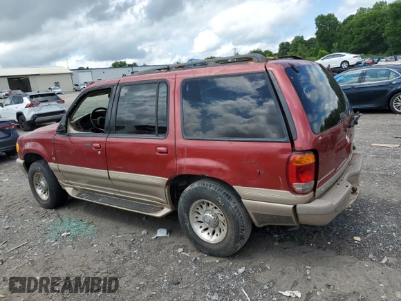 2000 Mercury Mountaineer with VIN 4M2ZU86P2YUJ30049, listed as a Copart auction lot 58619545 with 149,673 mi miles and Salvage title. Bid and sale history available at DreamBid. Image 2.