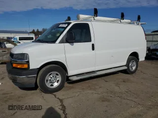 2019 Chevrolet Express Cargo Van with VIN 1GCWGAFG5K1299451, listed as a Copart auction lot 43544735 with 22,343 mi miles and Salvage Title. Bid and sale history available at carsss.com. Image 1.