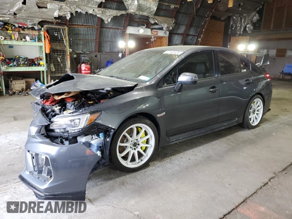 2020 Subaru WRX STI z VIN JF1VA2E65L9818521, wystawiony jako Copart lot #57142425 z przebiegiem 37 495 mil mil oraz Szkoda całkowita • Salvage title. Historia ofert i sprzedaży dostępna na DreamBid. Obrazek 1.