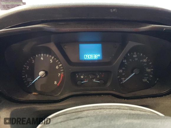 2019 Ford Transit with VIN 1FTYE1CM7KKA68876, listed as a Copart auction lot 55595075 with 90,838 mi miles and Salvage title. Bid and sale history available at DreamBid. Image 9.
