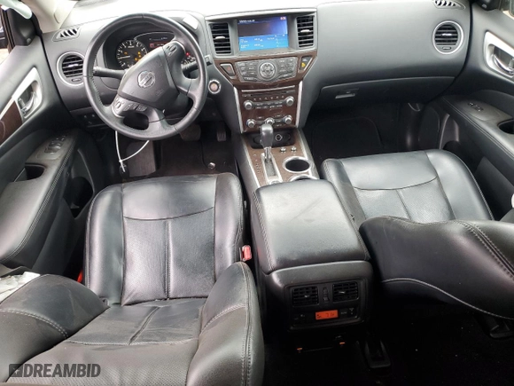 2015 Nissan Pathfinder Platinum with VIN 5N1AR2MM7FC633939, listed as a Copart auction lot 47732415 with 136,536 mi miles and Salvage Title. Bid and sale history available at carsss.com. Image 8.