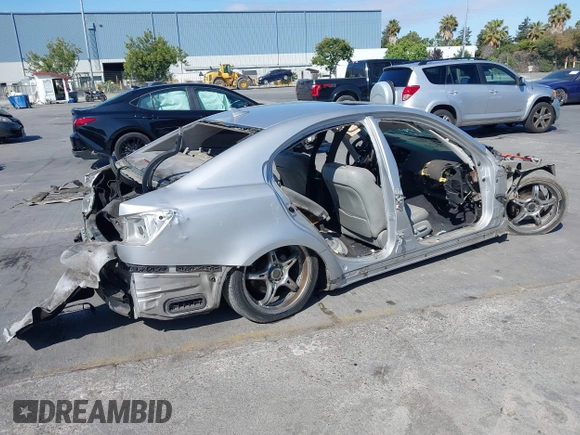 2007 Lexus IS 250 with VIN JTHBK262872028889, listed as a IAAI auction lot 42598815 with Not provided miles and . Bid and sale history available at DreamBid. Image 4.