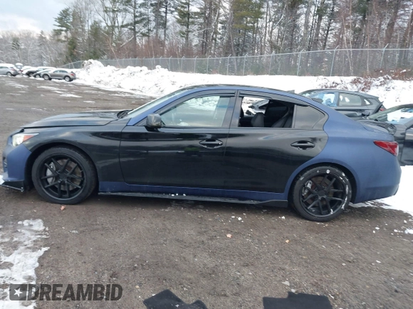 2017 Infiniti Q50 3.0t Premium with VIN JN1EV7AR5HM837024, listed as a IAAI auction lot 41027425 with 105,743 mi miles. Bid and sale history available at carsss.com. Image 14.