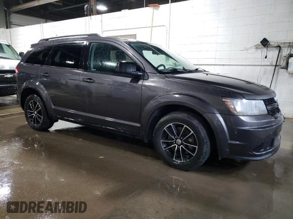 2017 Dodge Journey SE z VIN 3C4PDCAB5HT682795, wystawiony jako Copart lot #57478495 z przebiegiem 120 355 mil mil oraz Czysty tytuł • Clean title. Historia ofert i sprzedaży dostępna na DreamBid. Obrazek 4.