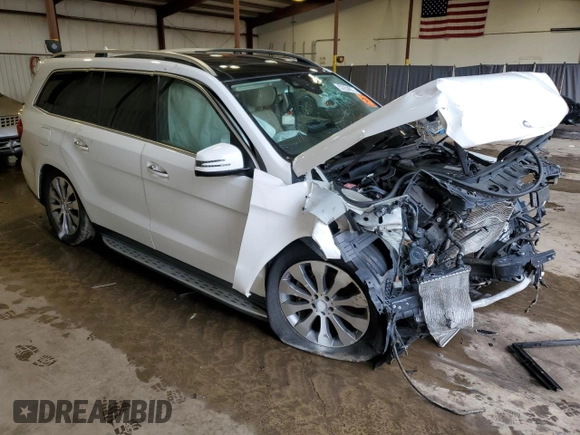 2017 Mercedes-Benz GLS 450 z VIN 4JGDF6EE2HA875119, wystawiony jako Copart lot #57254555 z przebiegiem 131 617 mil mil oraz Szkoda całkowita • Salvage title. Historia ofert i sprzedaży dostępna na DreamBid. Obrazek 4.