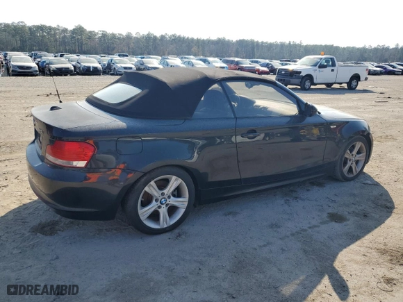 2010 BMW 1 Series 128i with VIN WBAUL7C54AVJ77774, listed as a Copart auction lot 44240265 with 144,757 mi miles and Salvage Title. Bid and sale history available at carsss.com. Image 3.