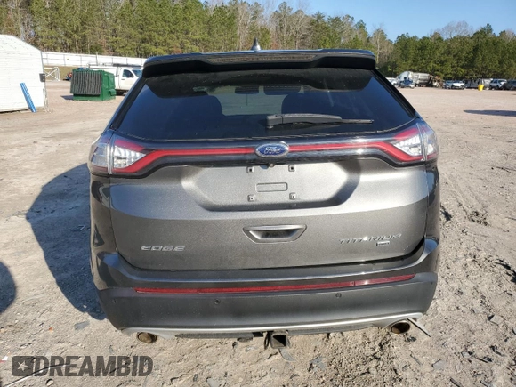 2015 Ford Edge Titanium with VIN 2FMPK4K80FBB82496, listed as a Copart auction lot 50285555 with 115,637 mi miles and Salvage Title. Bid and sale history available at carsss.com. Image 6.